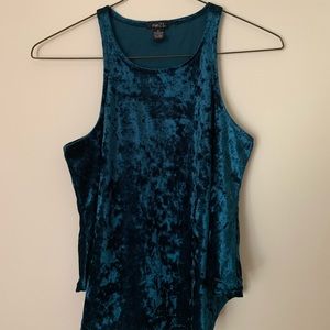 Rue21 Blue Velvet Top